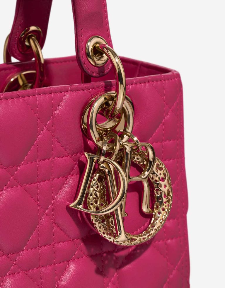 Dior Lady Medium Lamb Pink Closing System | Sell your designer bag