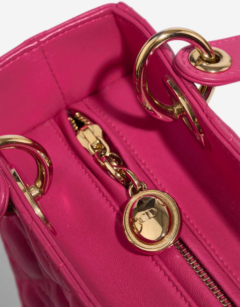 Dior Lady Medium Lamb Pink Closing System | Sell your designer bag