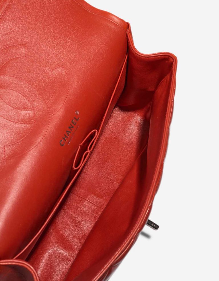 Chanel Timeless Jumbo Lamb Red Inside | Sell your designer bag