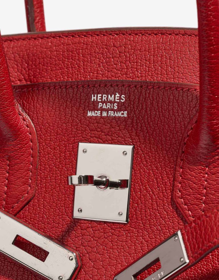 Hermès Birkin 30 Chèvre de Coromandel Rouge Vif Logo | Sell your designer bag