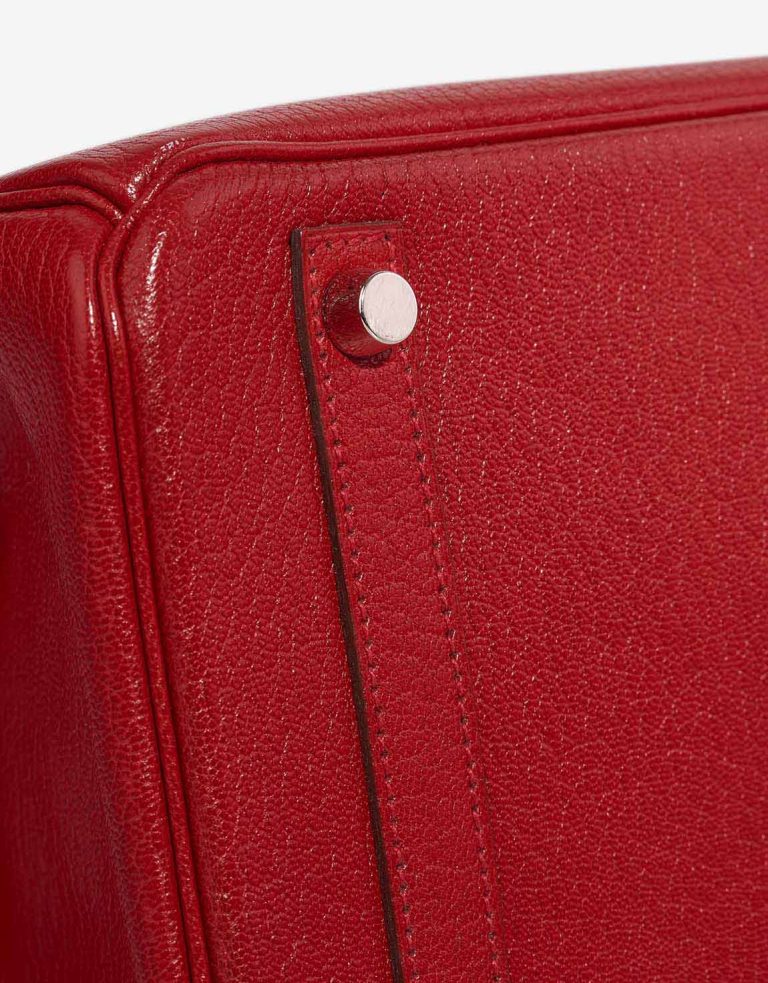 Hermès Birkin 30 Chèvre de Coromandel Rouge Vif Signs of wear | Sell your designer bag