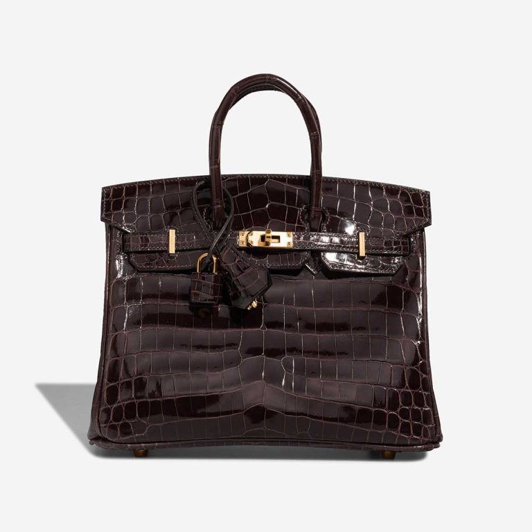 Hermès Birkin 25 Niloticus Crocodile Macassar Front | Sell your designer bag
