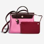 Hermès Herbag 31 Vache Hunter / Toile Rouge Sellier / Bubblegum Front | Sell your designer bag