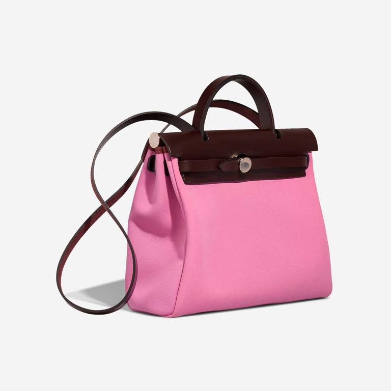 Hermès Herbag 31 Vache Hunter / Toile Rouge Sellier / Bubblegum | Sell your designer bag
