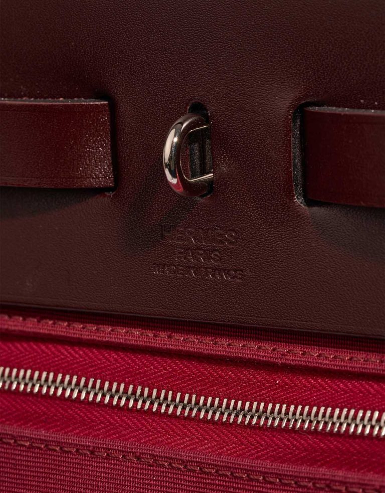 Hermès Herbag 31 Vache Hunter / Toile Rouge Sellier / Bubblegum Logo | Sell your designer bag