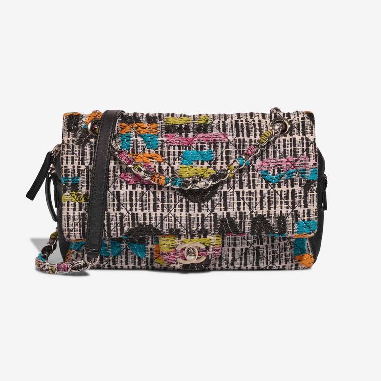 Chanel Timeless Medium Tweed Multicolour Front | Sell your designer bag
