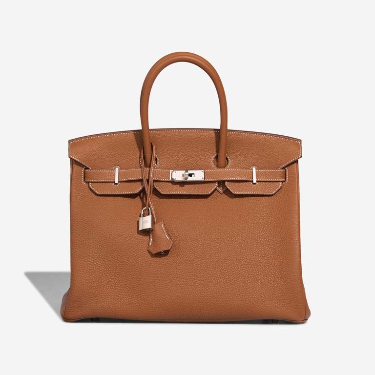 Hermès Birkin 35 Togo Gold Front | Sell your designer bag
