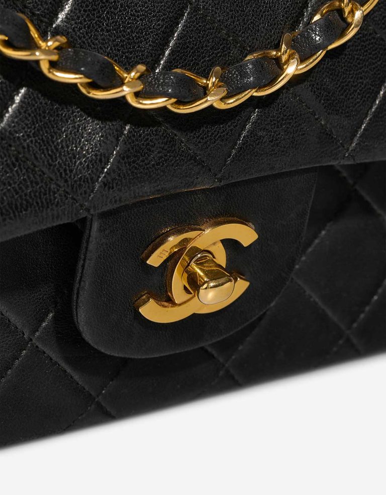 Chanel Timeless Small Lamb Black Closing System | Sell your designer bag