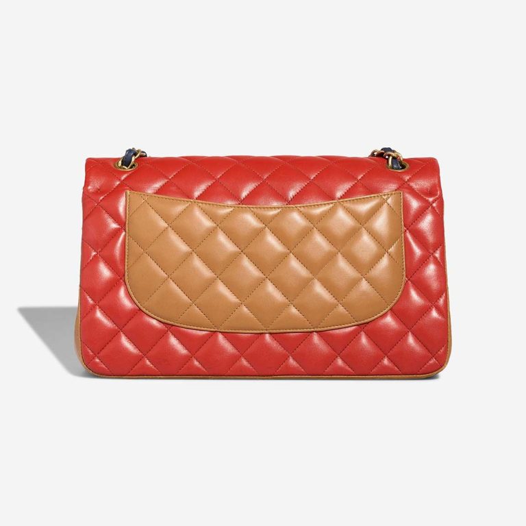 Chanel Timeless Jumbo Lamb Blue / Red / Brown | Sell your designer bag