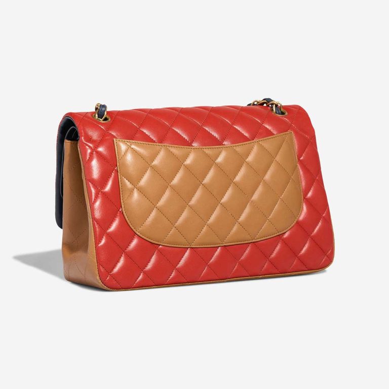 Chanel Timeless Jumbo Lamb Blue / Red / Brown | Sell your designer bag