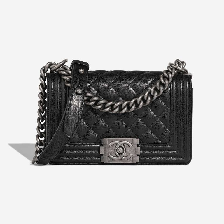 Chanel Boy Small Caviar Black Front | Sell your designer bag
