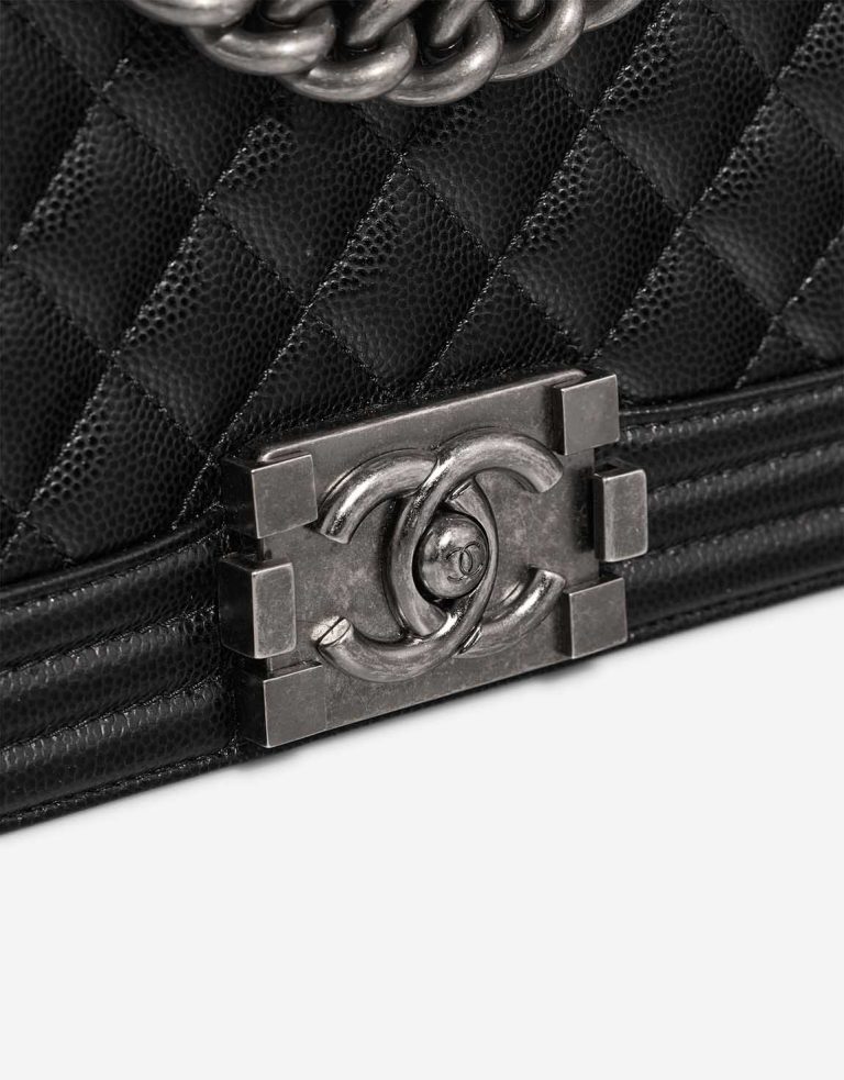 Chanel Boy Small Caviar Black Closing System | Sell your designer bag