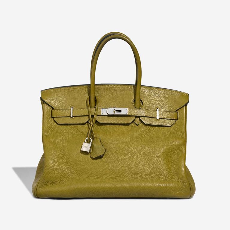 Hermès Birkin 35 Clémence Vert Anis Front | Sell your designer bag