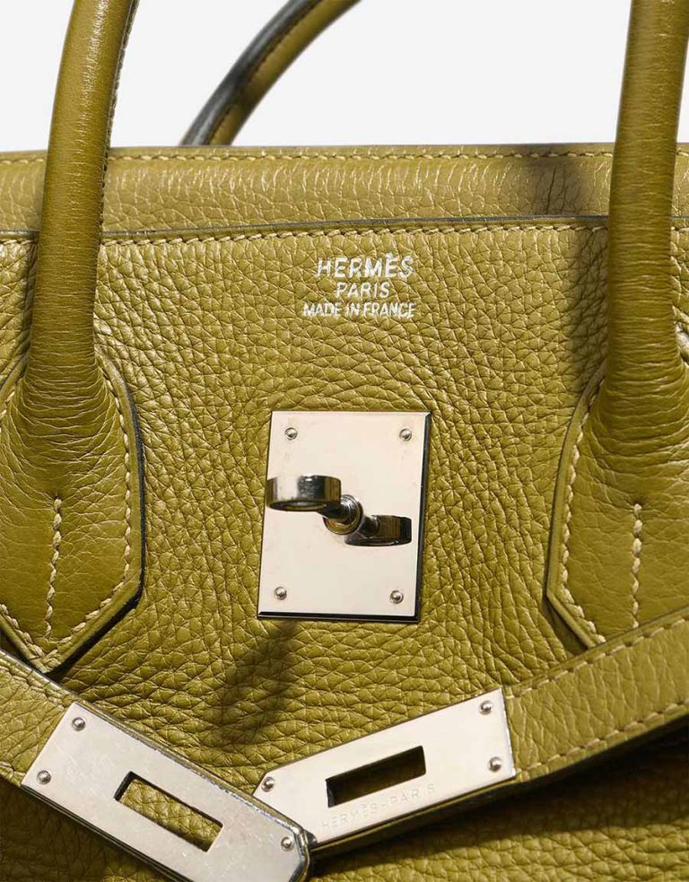 Hermès Birkin 35 Clémence Vert Anis Logo | Sell your designer bag