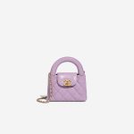 Chanel Kelly Micro Crinkled Calf Violet Front | Sell your designer bag