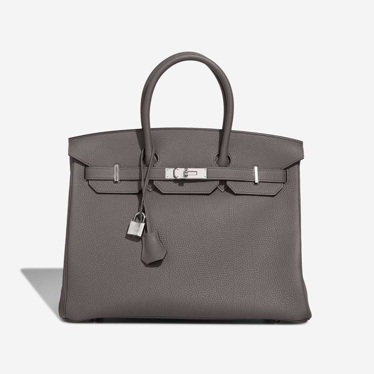 Hermès Birkin 35 Togo Étain Front | Sell your designer bag