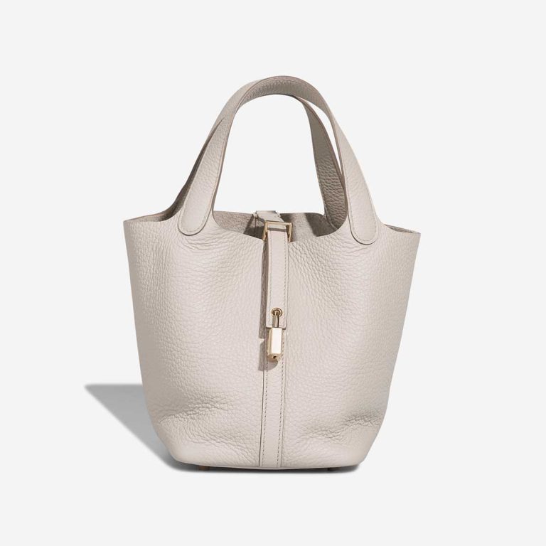 Hermès Picotin 18 Taurillon Clémence Béton Front | Sell your designer bag