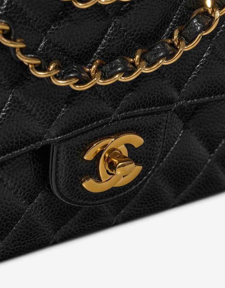 Chanel Timeless Medium Caviar Black Closing System | Sell your designer bag
