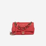 Chanel Timeless Flap Bag Small Coated Lamb Red Front | Sell your designer bag