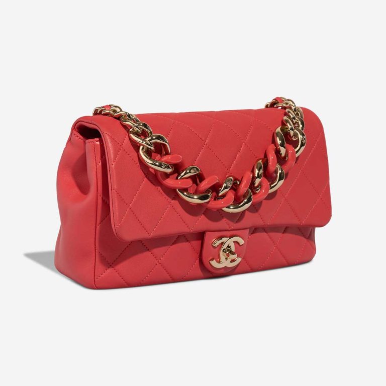Chanel Timeless Flap Bag Small Coated Lamb Red | Sell your designer bag