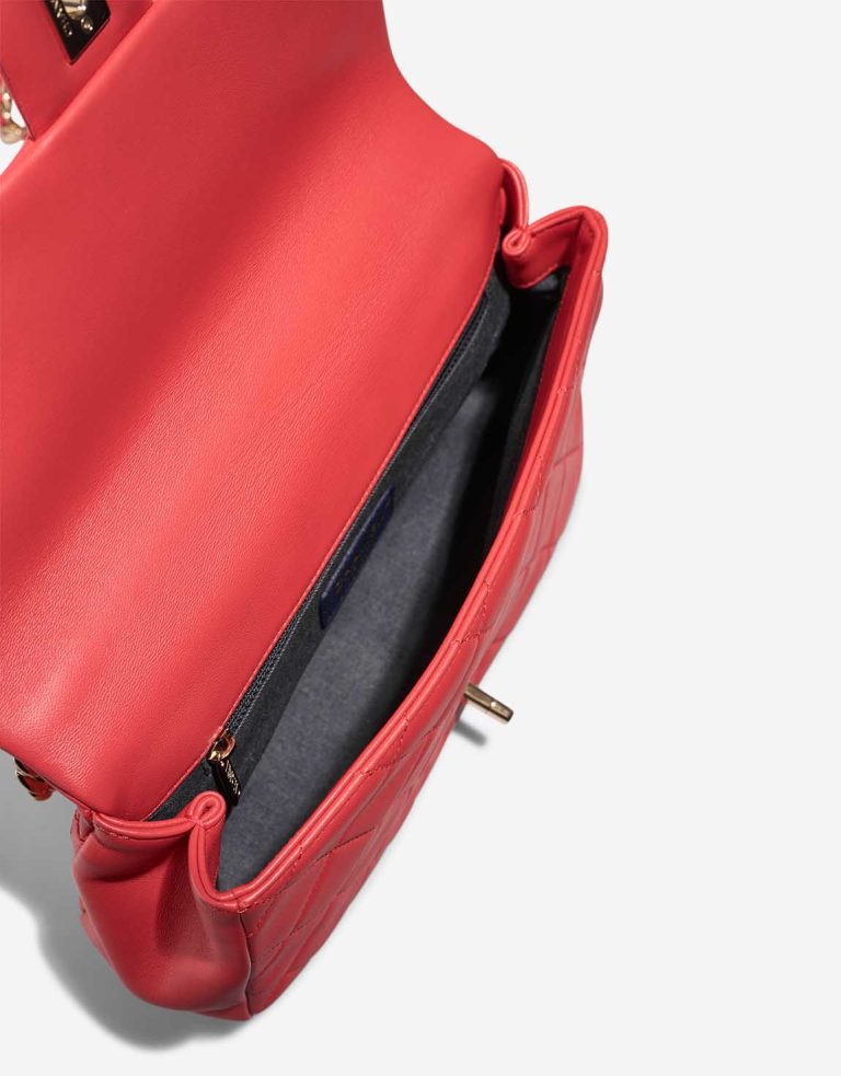 Chanel Timeless Flap Bag Small Coated Lamb Red Inside | Sell your designer bag
