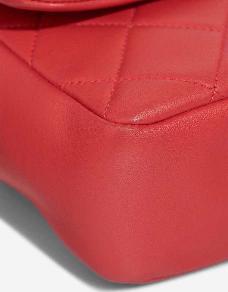 Chanel Timeless Flap Bag Small Coated Lamb Red Signs of wear | Sell your designer bag
