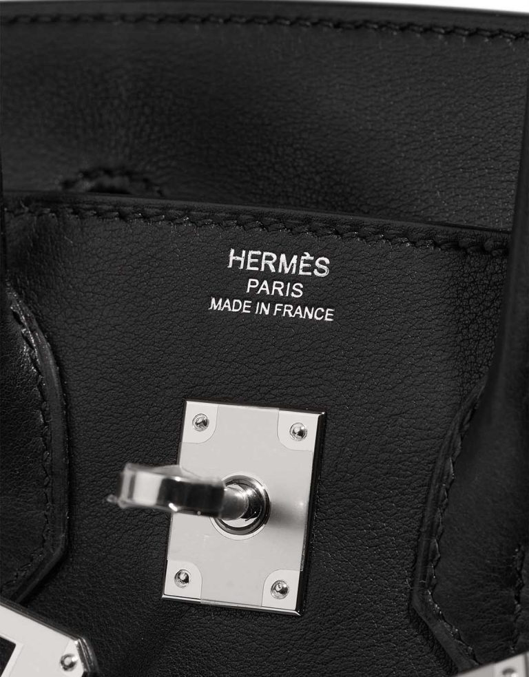 Hermès Birkin 25 Rock Swift Black  Logo | Sell your designer bag