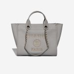 Chanel Deauville Medium Calf Grey Front | Sell your designer bag