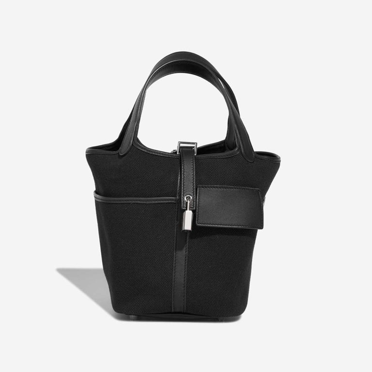 Hermès Picotin 18 Cargo Swift / Toile Goeland Black Front | Sell your designer bag