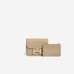 Hermès Constance Slim Wallet Evercolor Beige Marfa Front | Sell your designer bag