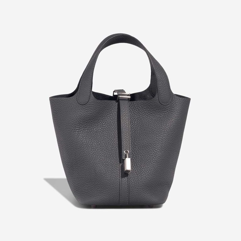 Hermès Picotin 18 Clémence Gris Misty Front | Sell your designer bag