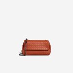 Bottega Veneta Olimpia Lamb Orange Front | Sell your designer bag