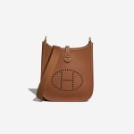 Hermès Evelyne 16 Taurillon Clémence Gold Front | Sell your designer bag