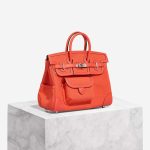 Hermès Birkin Cargo 25 Toile Goeland / Swift Orange Field Front | Sell your designer bag