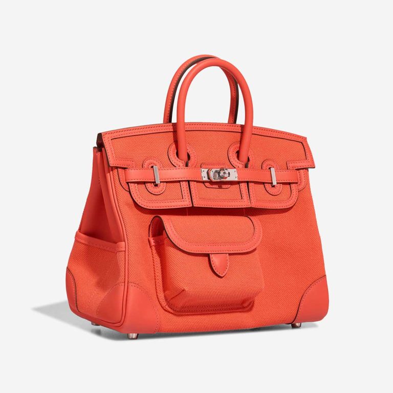 Hermès Birkin Cargo 25 Toile Goeland / Swift Orange Field | Sell your designer bag