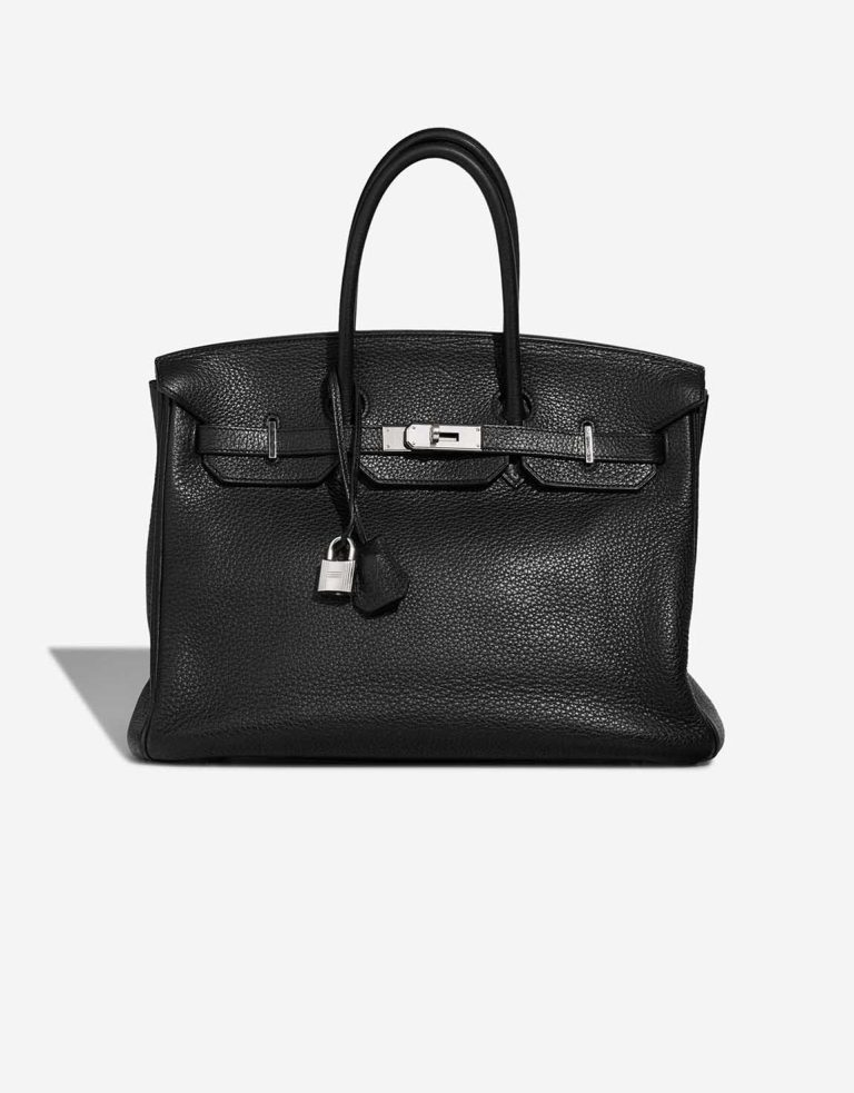 Hermès Birkin 35 Clémence Schwarz Front | Verkaufen Sie Ihre Designer-Tasche