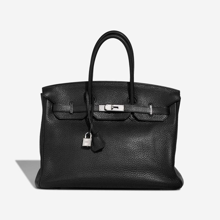 Hermès Birkin 35 Clémence Schwarz Front | Verkaufen Sie Ihre Designer-Tasche
