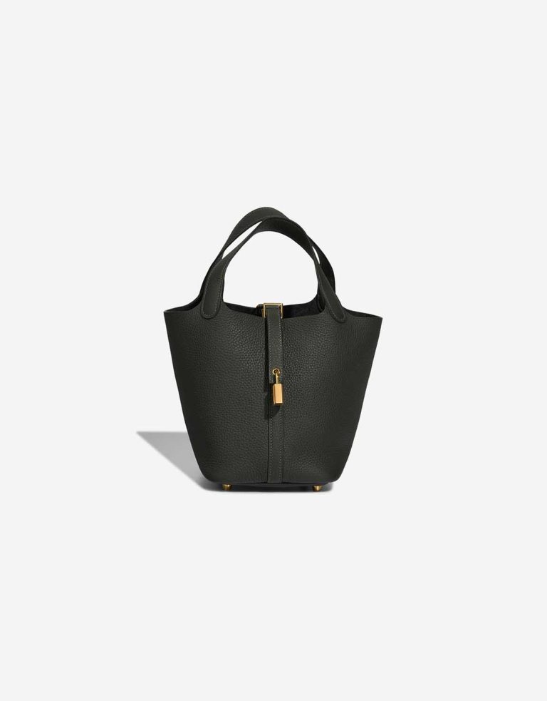 Hermès Picotin 18 Clémence Vert Foncé Front | Sell your designer bag