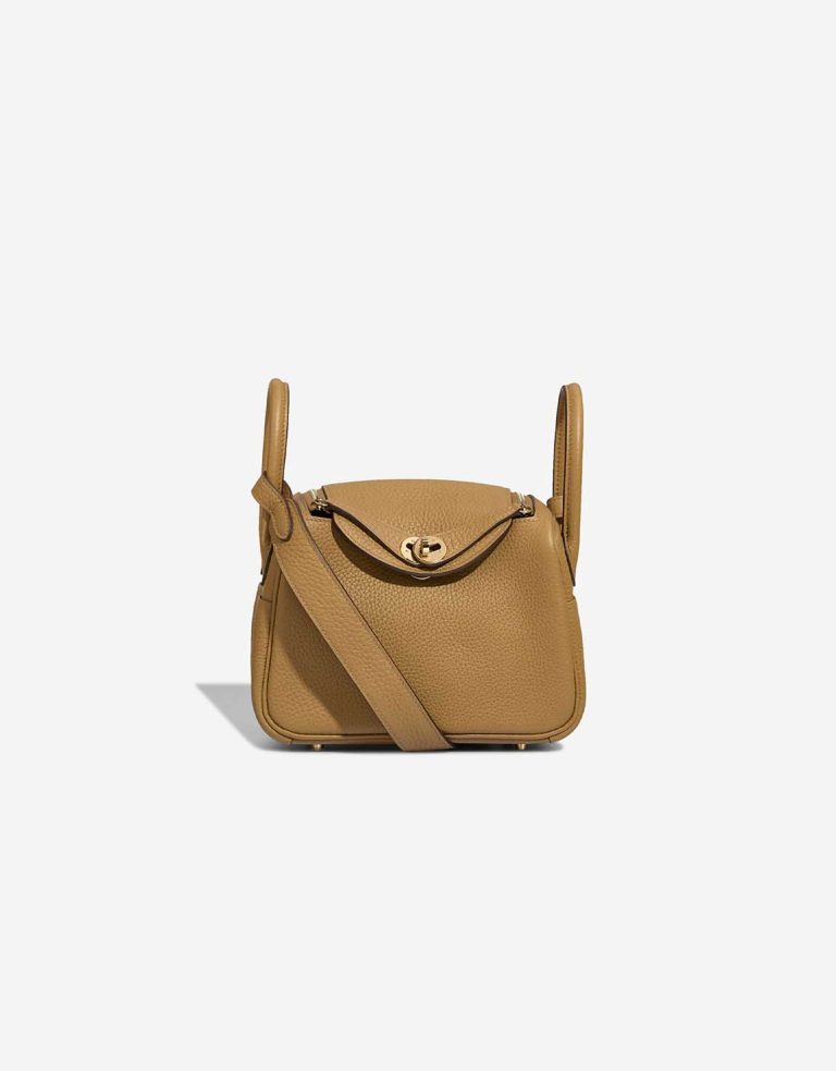 Hermès Lindy Mini Taurillon Clémence Biscuit Front | Sell your designer bag