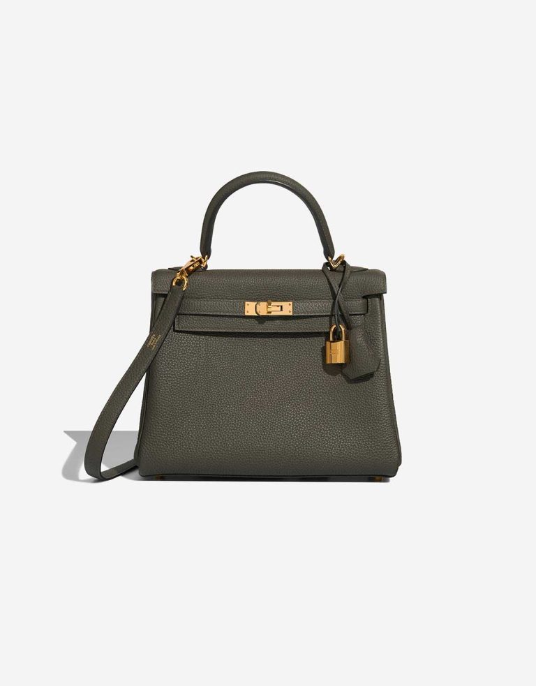 Hermès Kelly 25 Togo Vert de Gris Front | Sell your designer bag