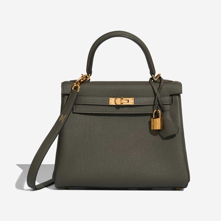 Hermès Kelly 25 Togo Vert de Gris Front | Sell your designer bag