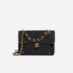 Chanel Timeless Single Flap Medium Denim Dark Blue Front | Sell your designer bag