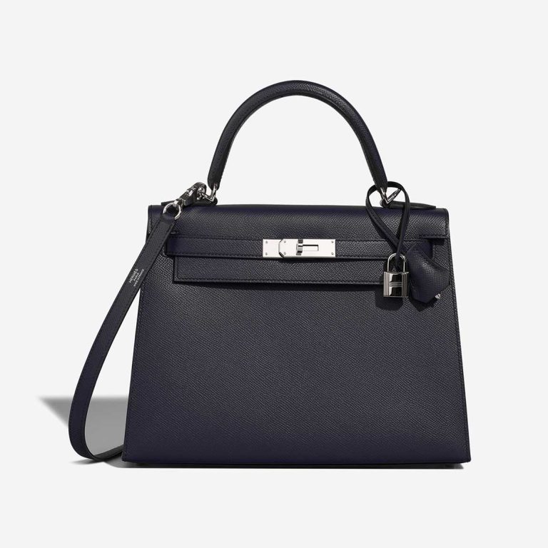 Hermès Kelly 28 Epsom Bleu Indigo Front | Sell your designer bag