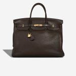 Hermès Birkin 40 Clémence Chocolat Front | Sell your designer bag
