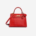 Hermès Kelly 25 Alligator Mississippi Rouge de Coeur Front | Sell your designer bag