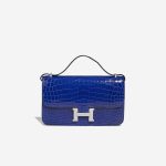 Hermès Constance Elan Niloticus Crocodile Bleu Électrique Front | Sell your designer bag