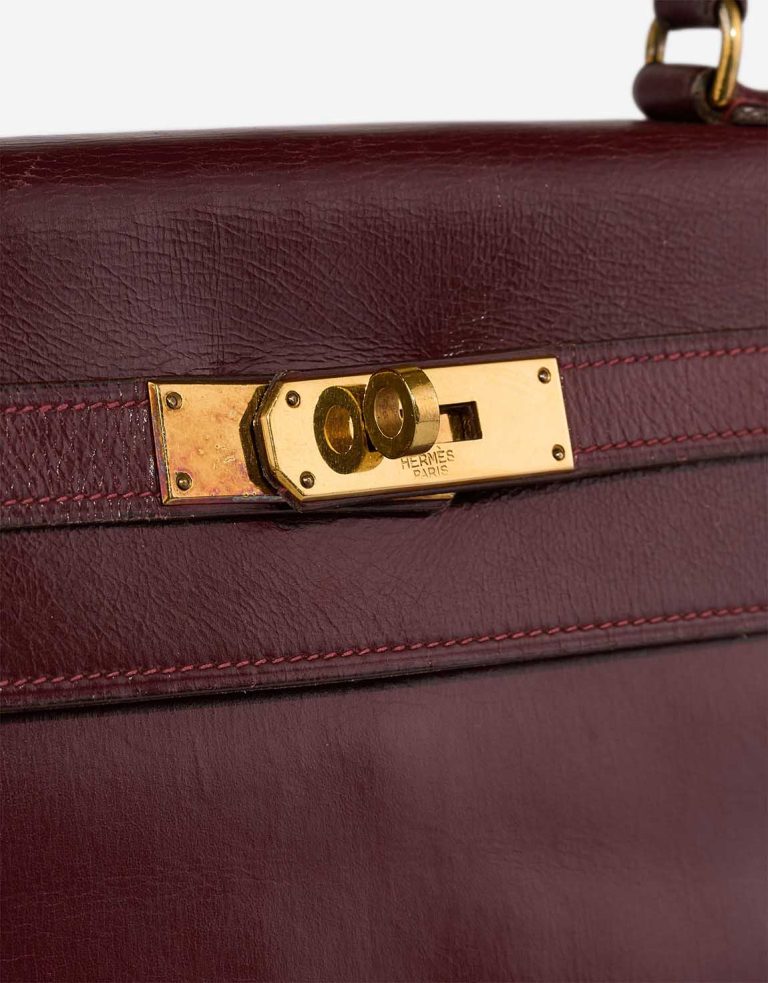 Hermès Kelly 28 Box Calf Rouge H Closing System | Sell your designer bag