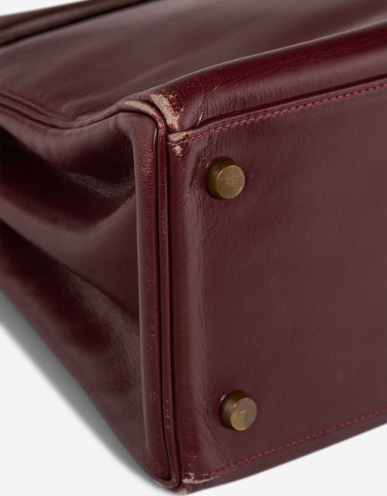 Hermès Kelly 28 Box Calf Rouge H Signs of wear | Sell your designer bag