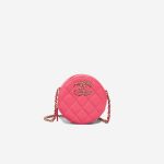 Chanel 19 Round Clutch Caviar Pink Front | Sell your designer bag