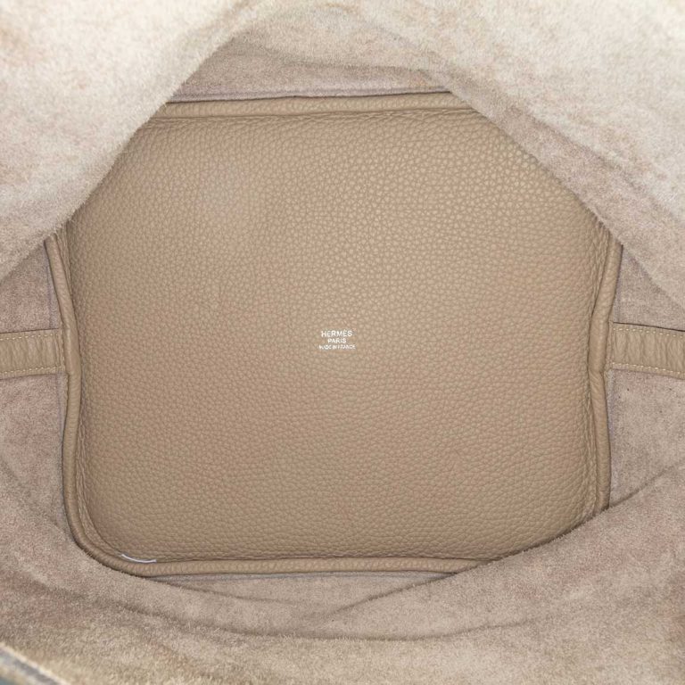 Hermès Picotin 26 Clémence Gris Tourterelle Back | Sell your designer bag